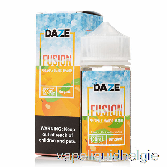 Vape België Ijsananas Mango Oranje - 7 Daze Fusion - 100ml 3mg